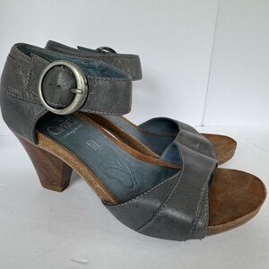 Caprice Gray Blue genuine Leather Women’s Heels euro 37.5 US 7.5